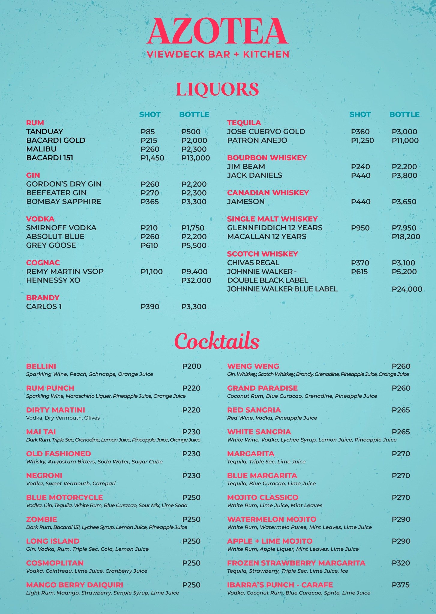 Azotea Viewdeck Bar + Kitchen | Tagaytay City