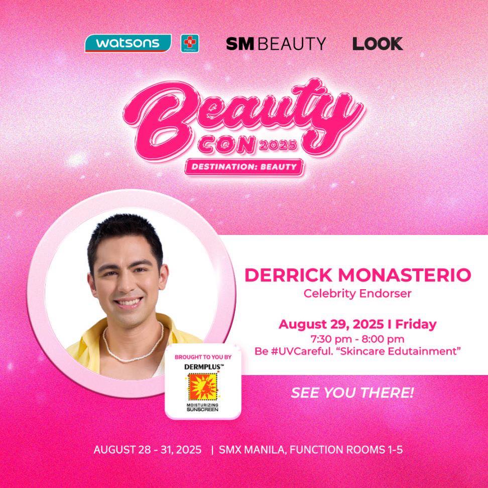 Dermplus - 🌸 Catch the one and only Derrick Monasterio at Beauty Con ...