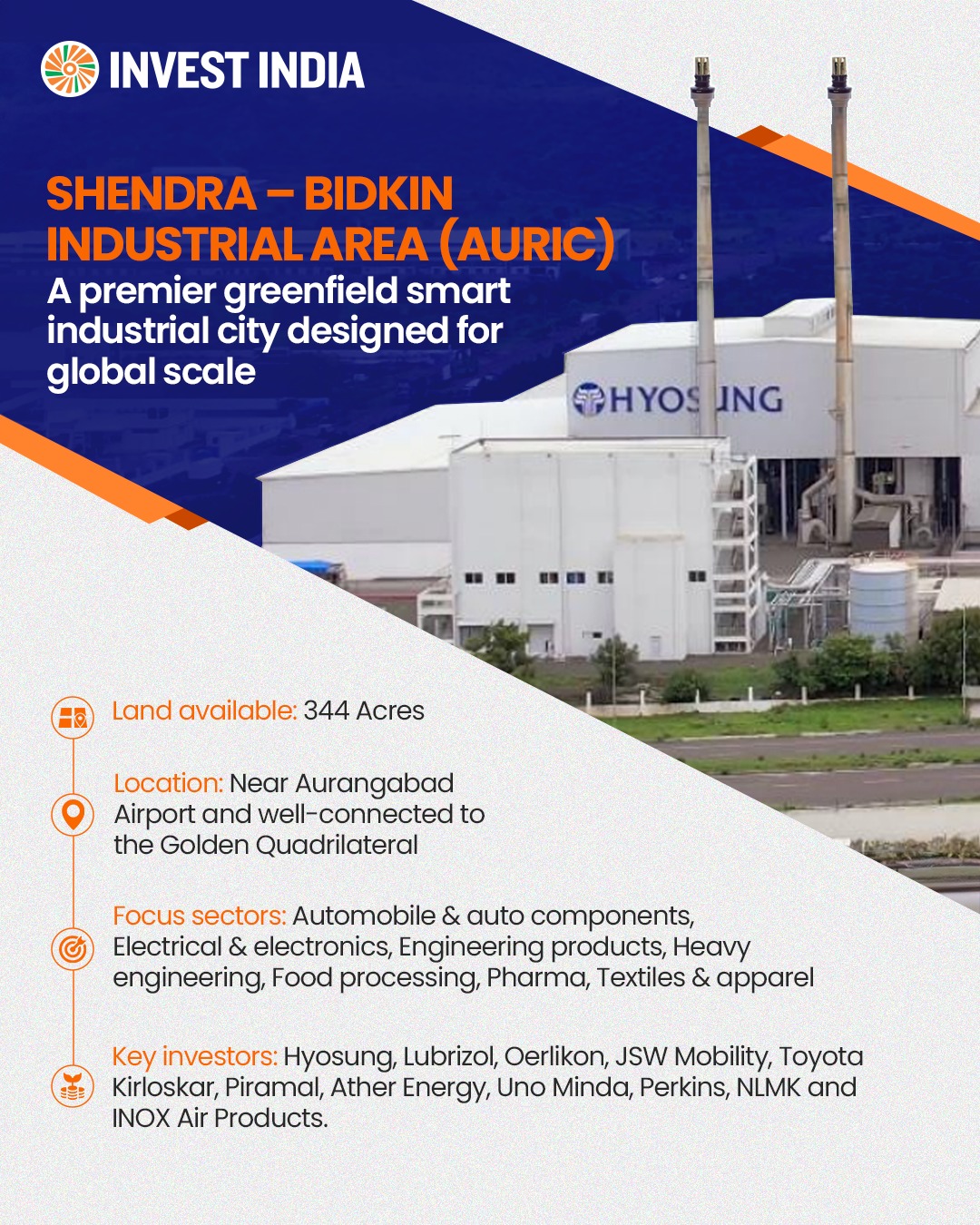 Invest India - Shendra-Bidkin Industrial Area (AURIC) in... | Facebook