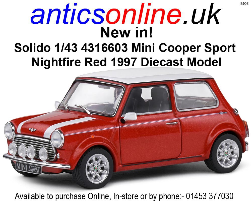 Solido – Mini Cooper Sport Nightfire Rouge – 1:43 – Modèle Die-cast Pour Collectionneurs
