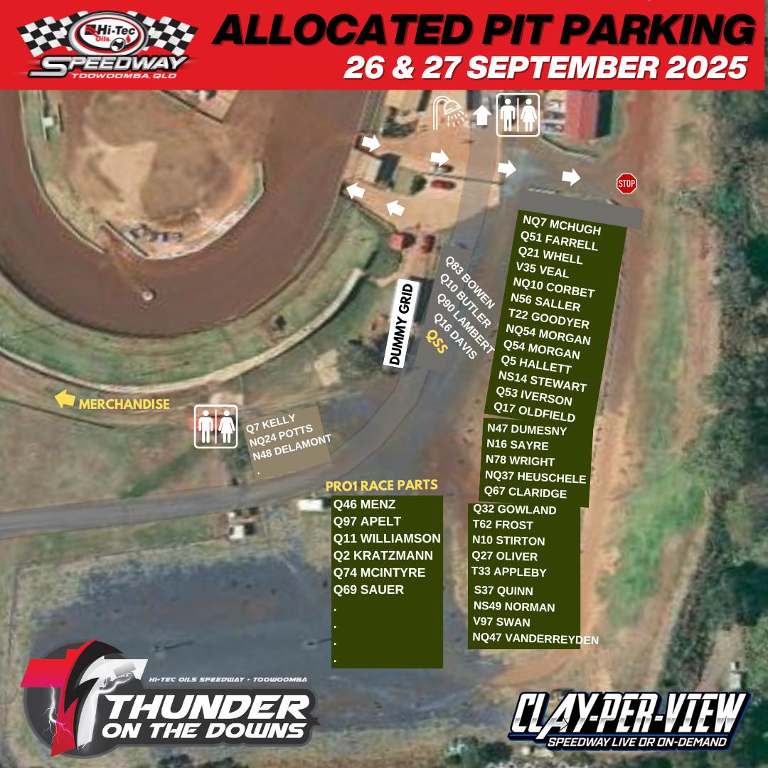 Pit Map for this weekend. All... - Sprintcars Queensland | Facebook