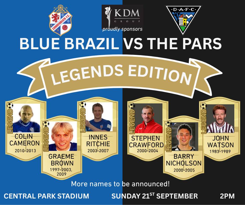 The KDM - We're proudly sponsoring Blue Brazil vs The Pars....Legends ...