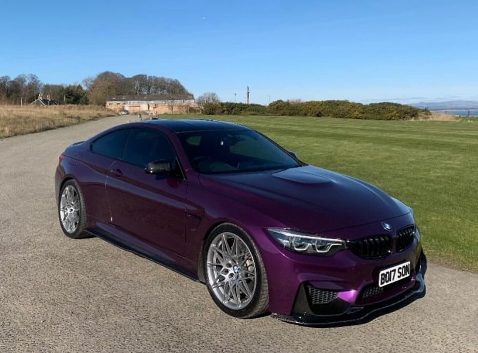 Daytona Violet BMW M4 F82 on Forgestar Wheels. Quite interesting