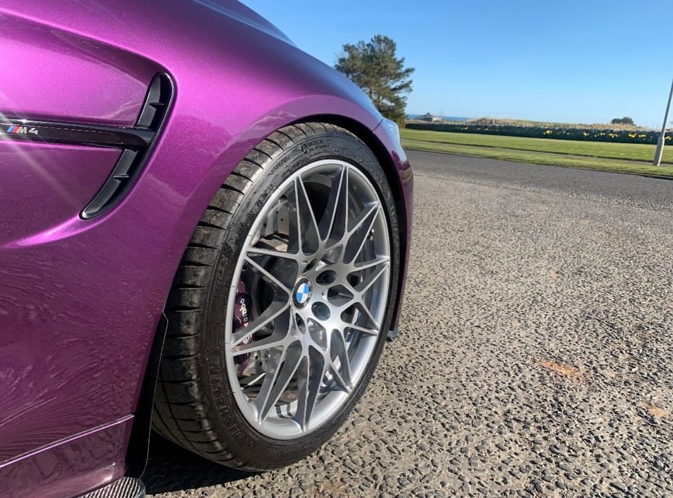 Daytona Violet BMW M4 F82 on Forgestar Wheels. Quite interesting