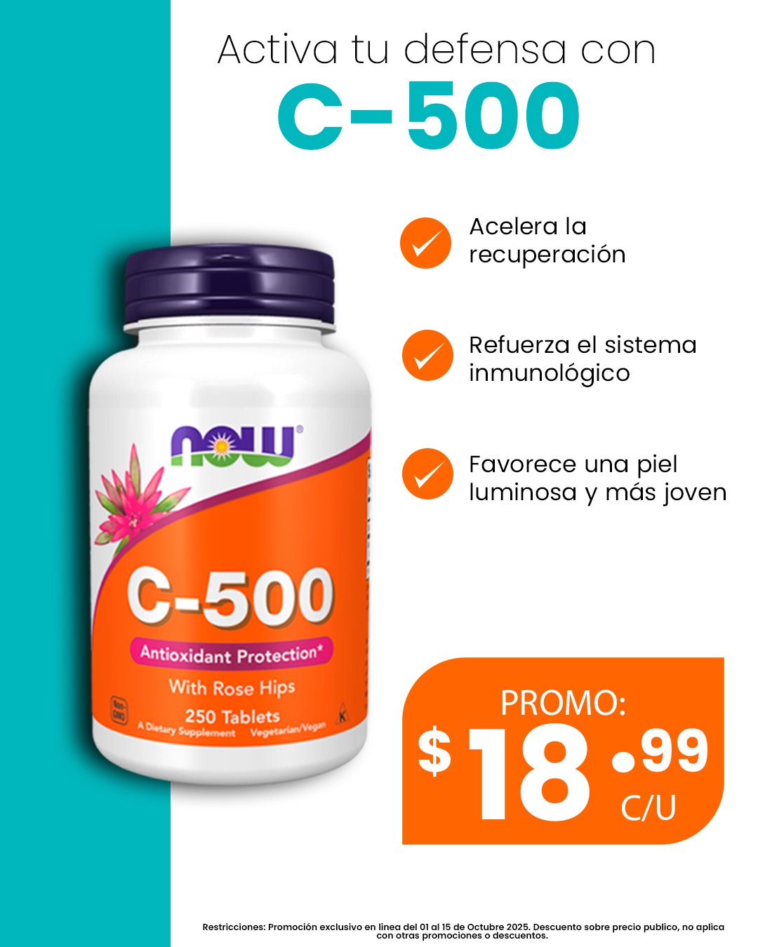Now - ¿Por qué tomar Vitamina C? 💪 Porque fortalece tu sistema ...