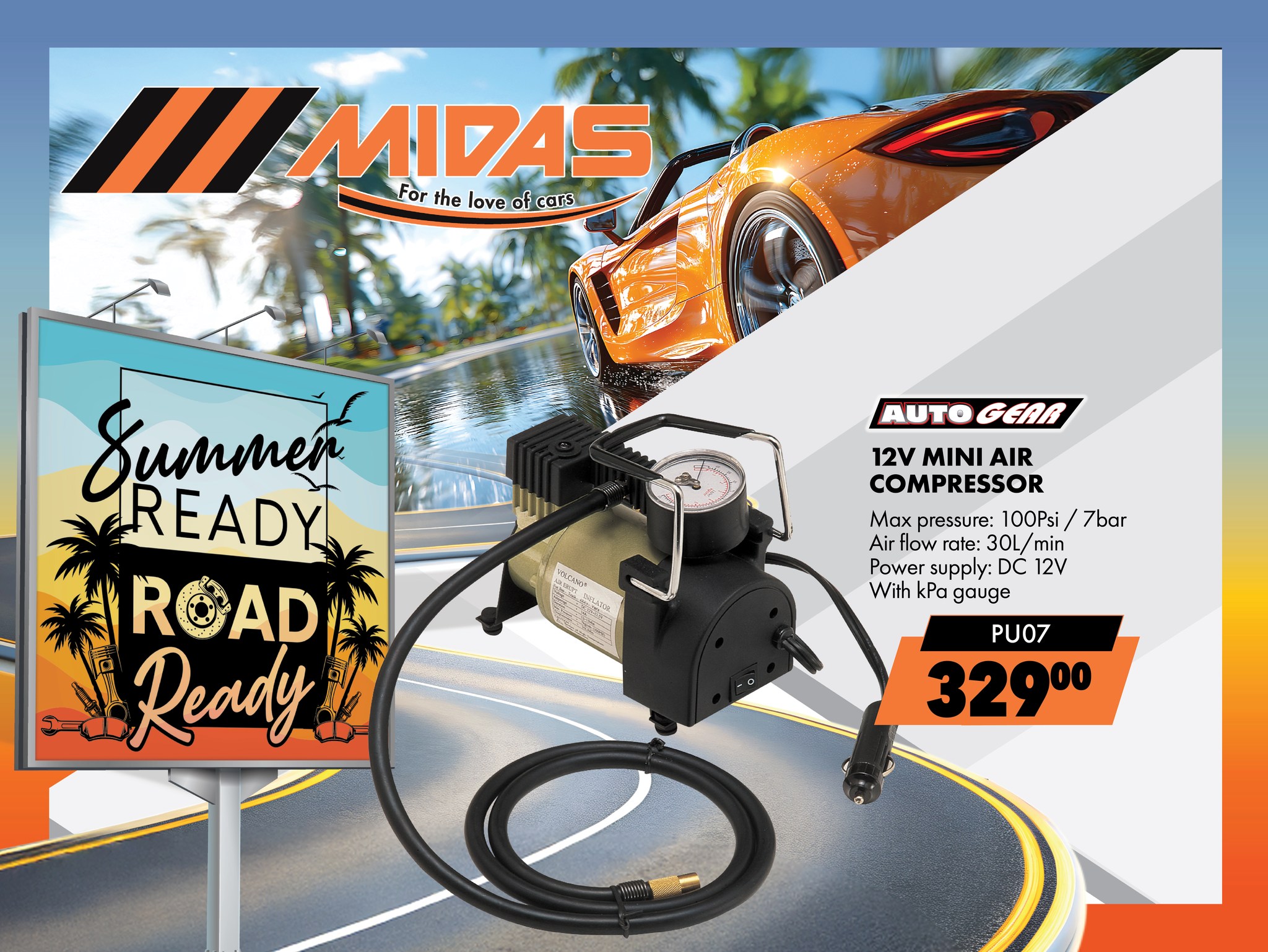 MIDAS - Our Autogear Mini Air Compressor fits in the boot and will save ...