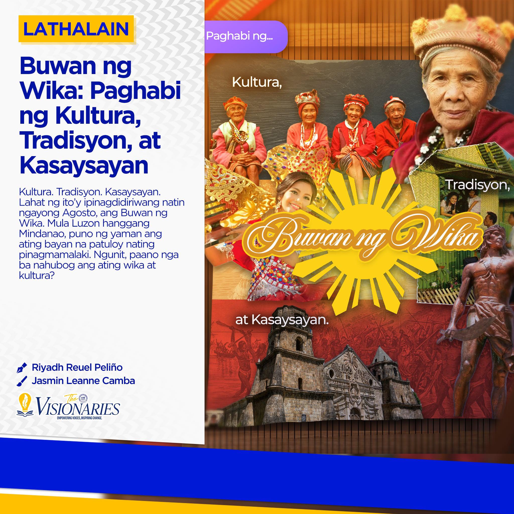 The Visionaries - LATHALAIN | Buwan ng Wika: Paghabi ng Kultura ...