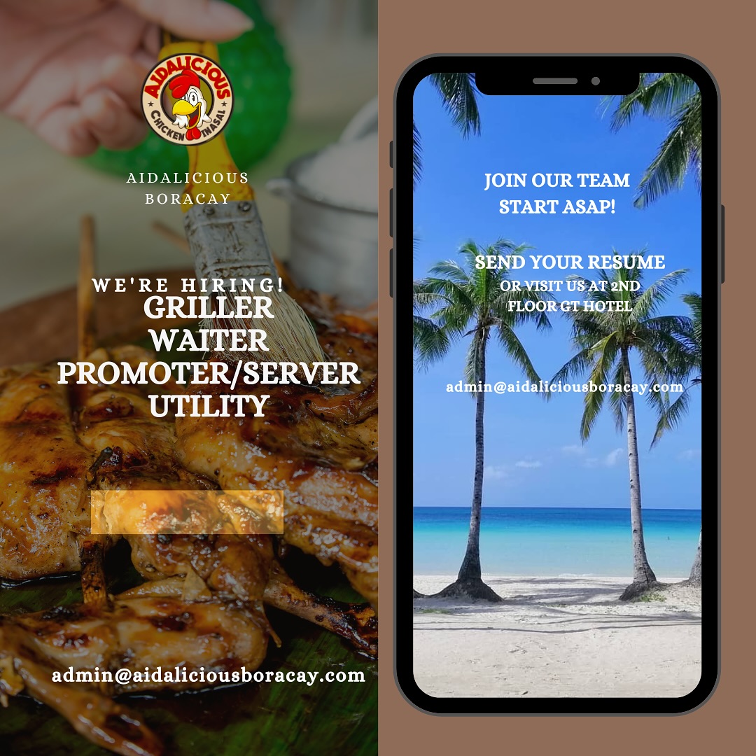 Aidalicious - Work in Paradise—We’re Hiring at Aidalicious Boracay ...