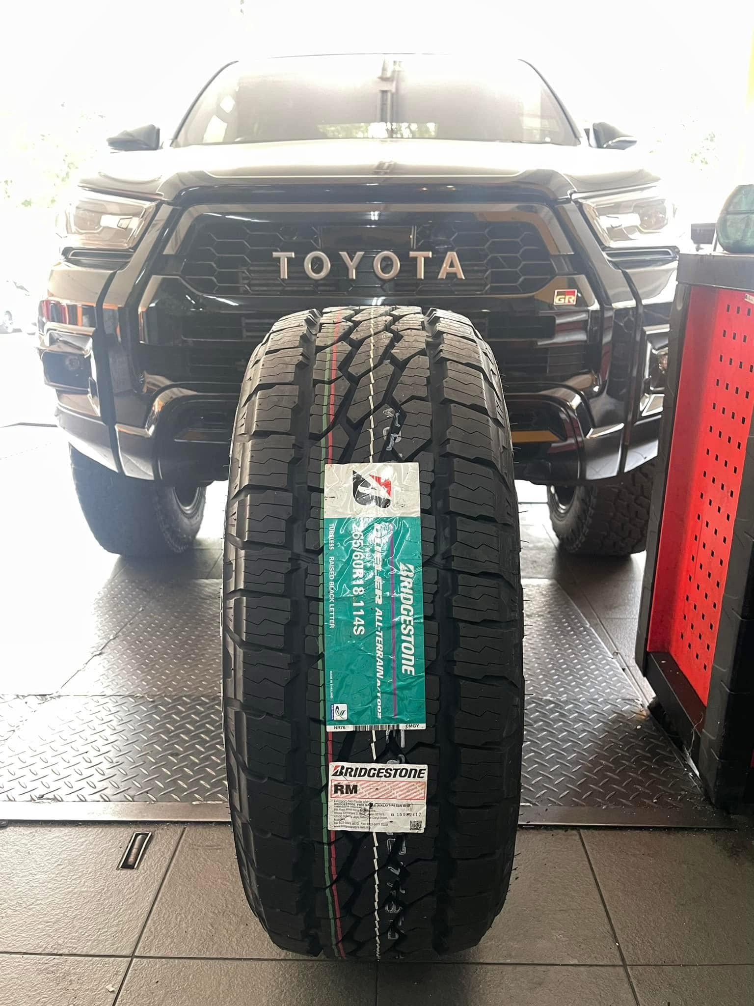 265/60/18 BRIDGESTONE DUELER AT002 YEAR 2024 . . 1pcs Rm585 (Free 