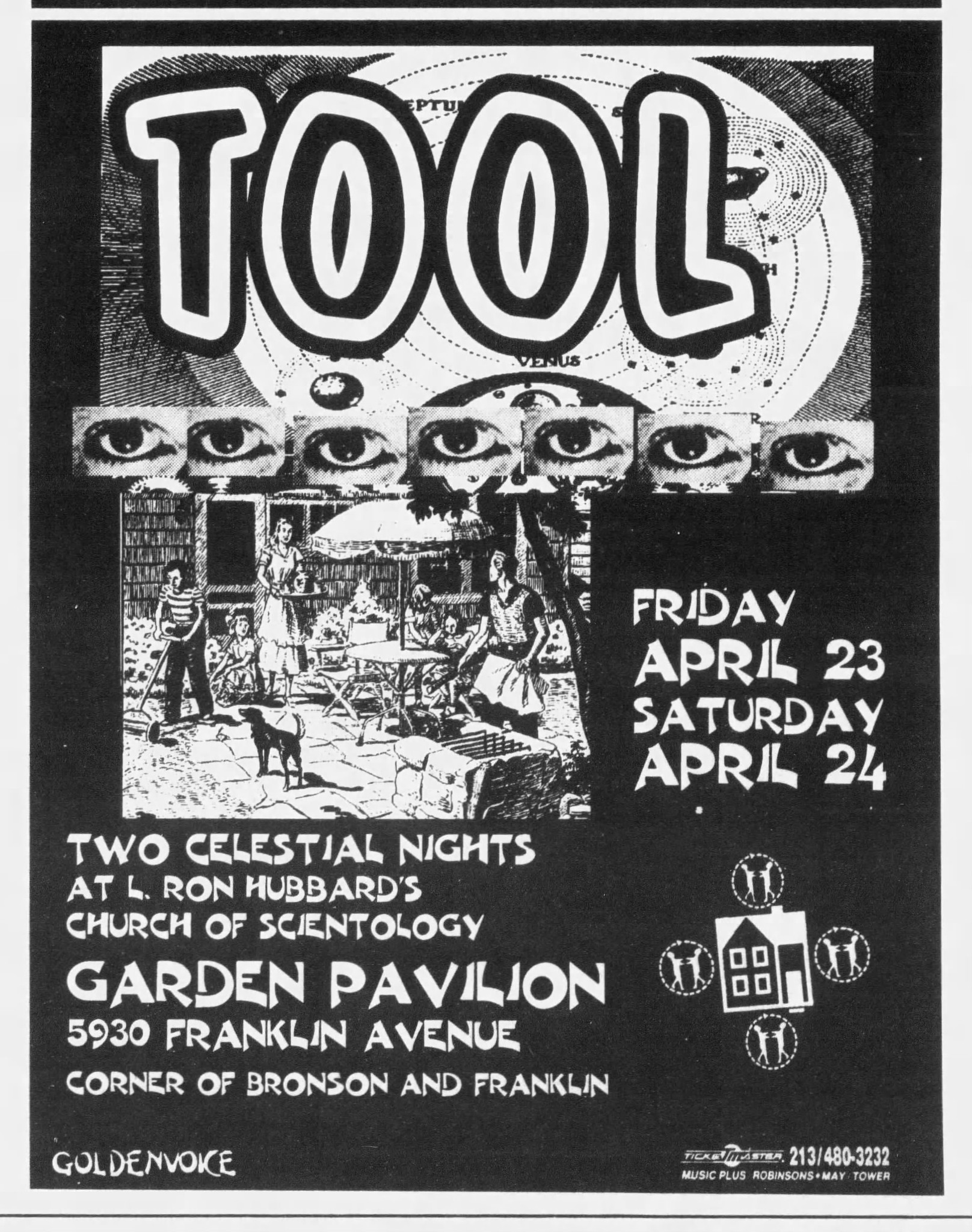 Tool sound check at the Jello Loft in Hollywood