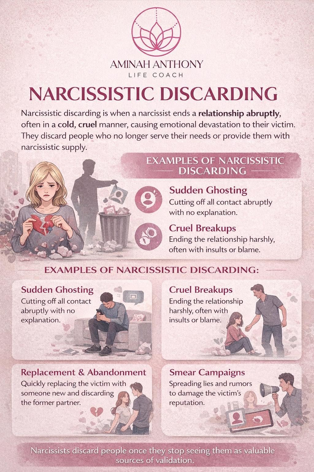 🗑️ Narcissistic Discarding: Why It Happens & What It Looks Like: One of ...