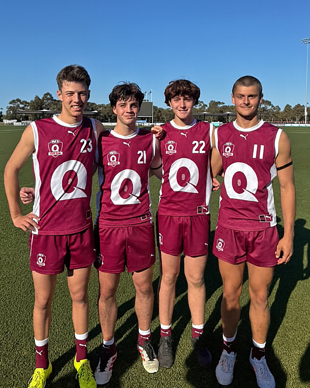 Labrador - Colts lads Cooper Johnson, Isaac Mayne, Sam Murray and Brae ...