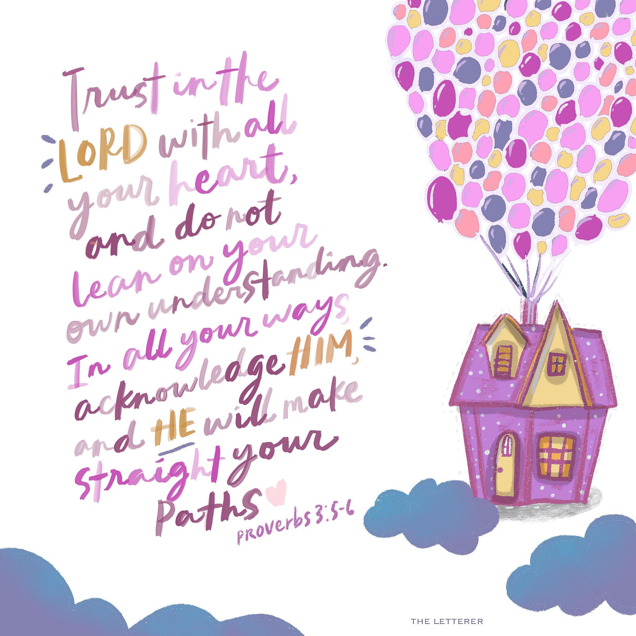 The Letterer - We can make our plans, but the LORD determines our steps ...