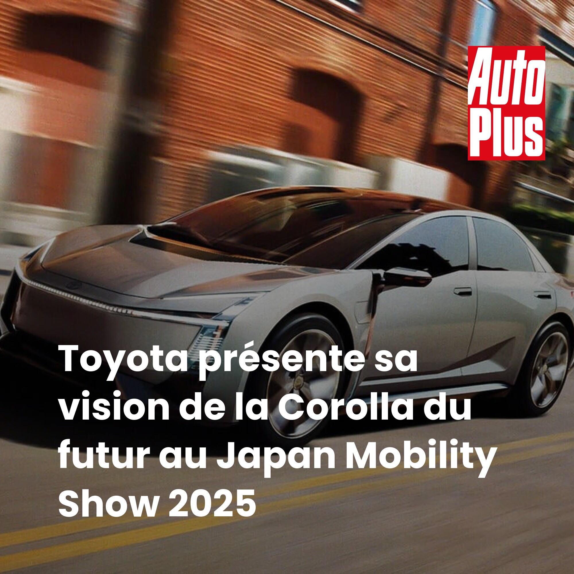 Auto - Corolla du futur : un voyage anticipé 🚗 | Facebook