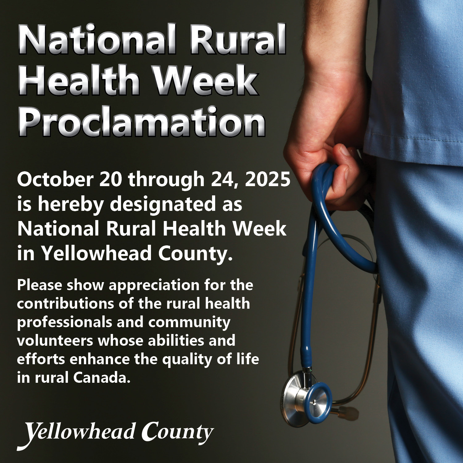 NATIONAL RURAL HEALTH WEEK... - Yellowhead County | Facebook