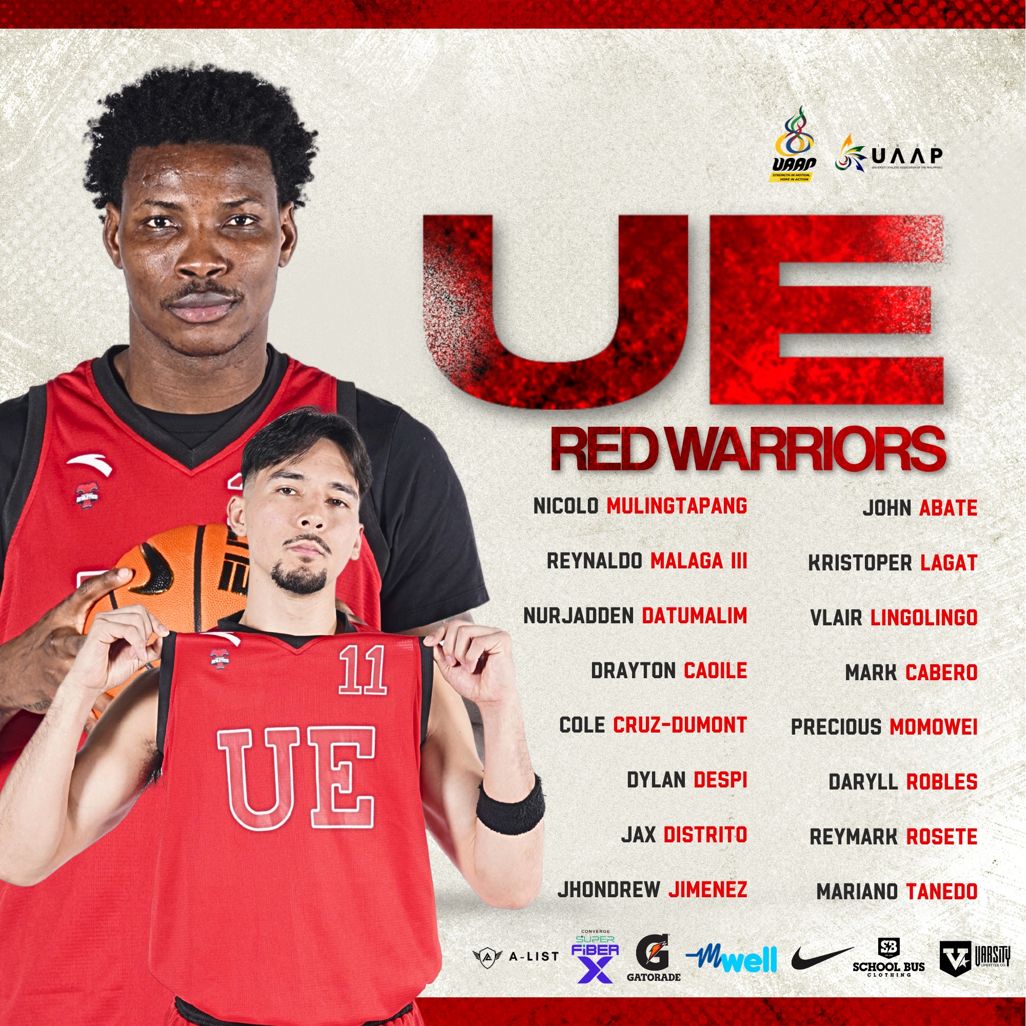 The UAAP - IGMA KADIMA! ⚔️ The UE Red Warriors and Lady... | Facebook
