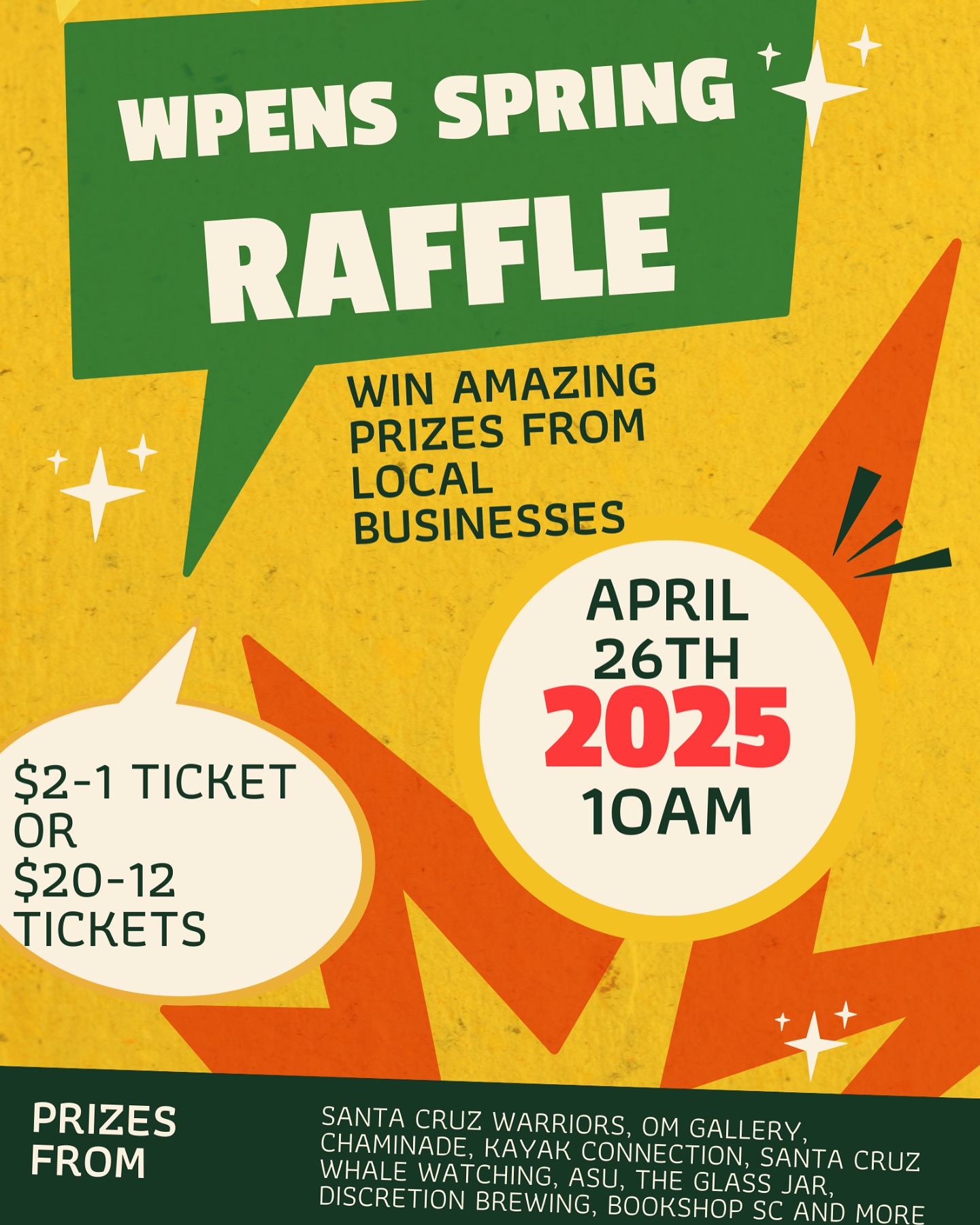 WPENS - Our Spring Raffle is on April 26th! Buy raffle tickets 🎟️ NOW ...