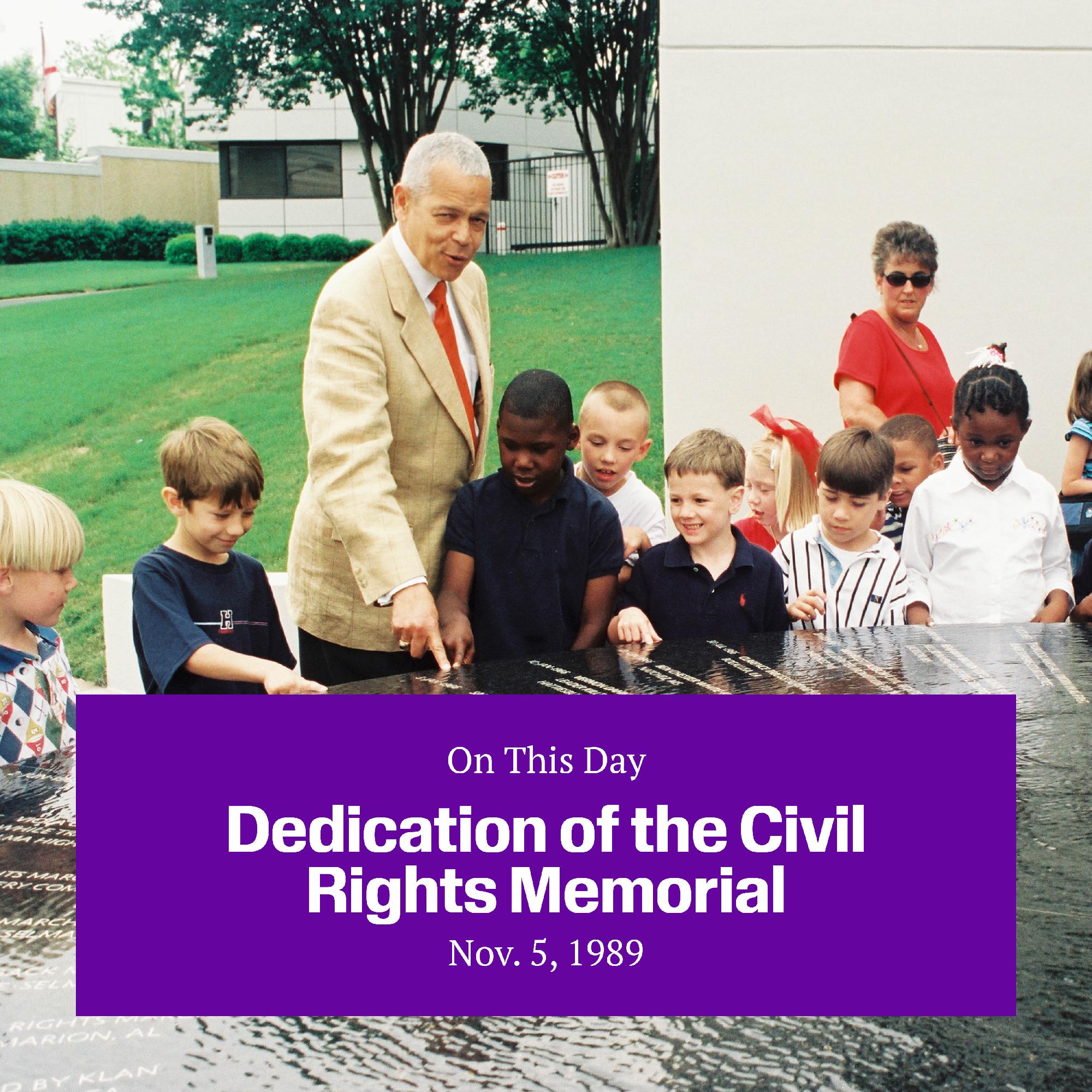 Civil Rights Memorial - #OTD April 23, 1963 William Lewis Moore was ...
