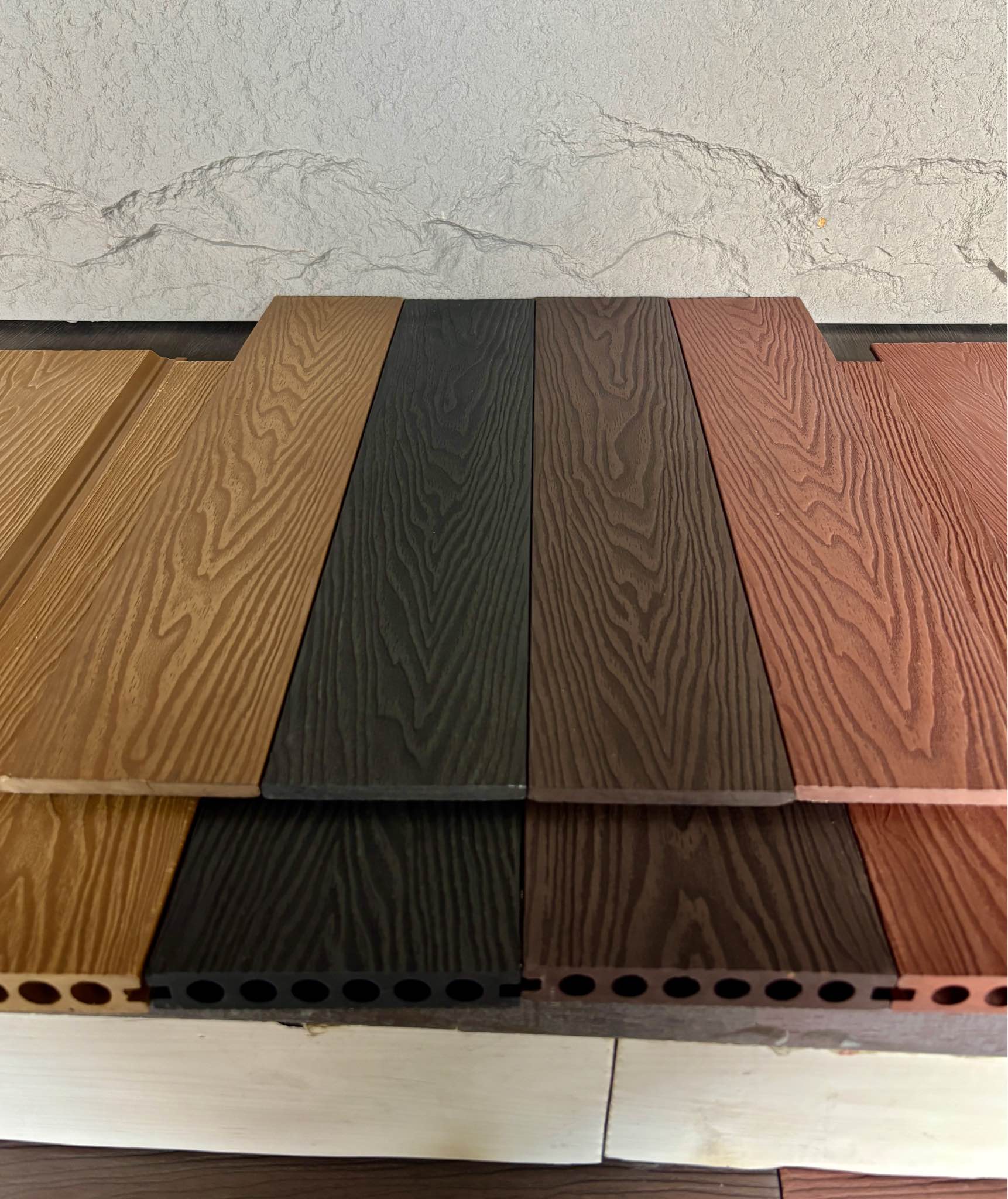 WPC Sale Wall Panel Planks Decking Outdoor Solid Haspe embossed Factory ...