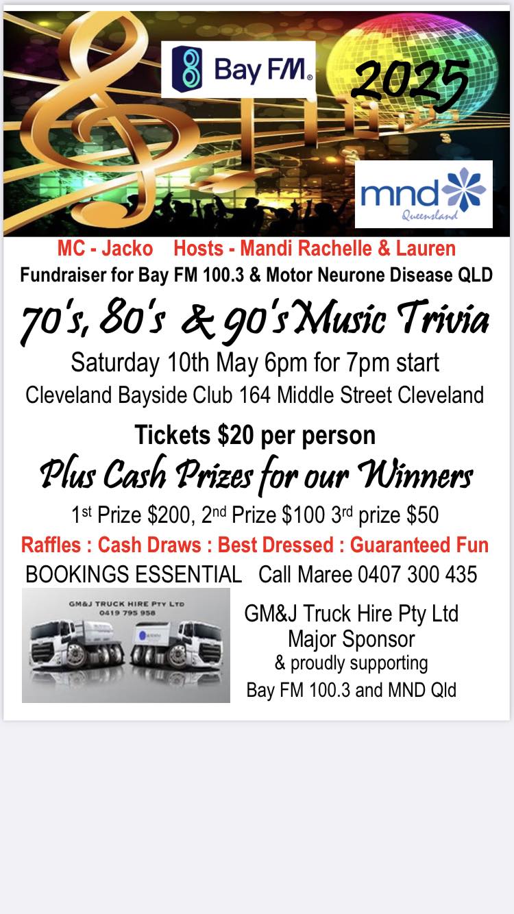 Bay - 🎶 70s 80s & 90s Music Trivia Night 🎶 Bay FM 100.3 and Motor ...