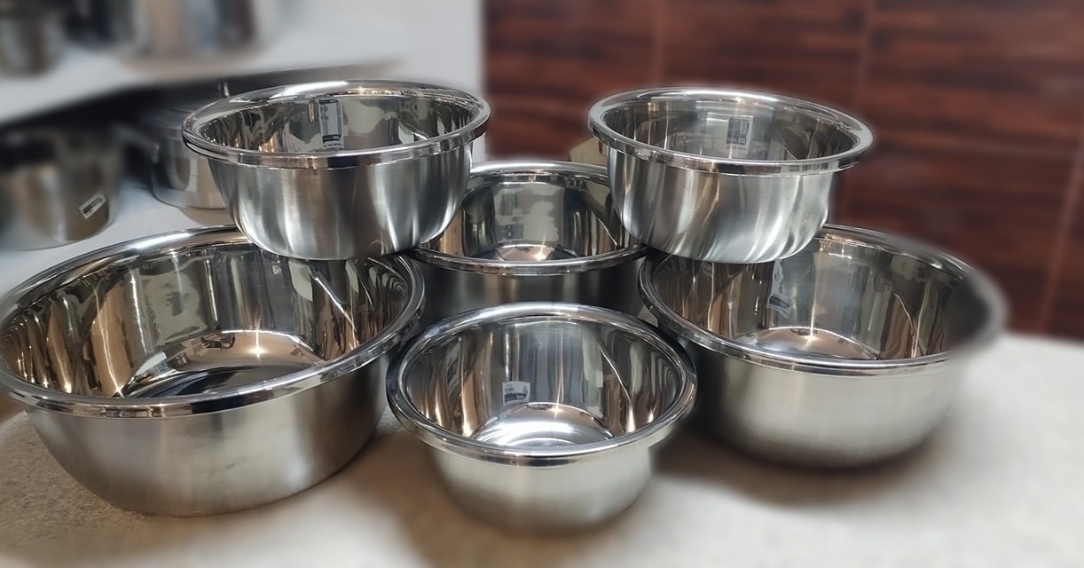 Grupo - Set de 6 bowls de acero inoxidable ideales para mezclar, batir ...