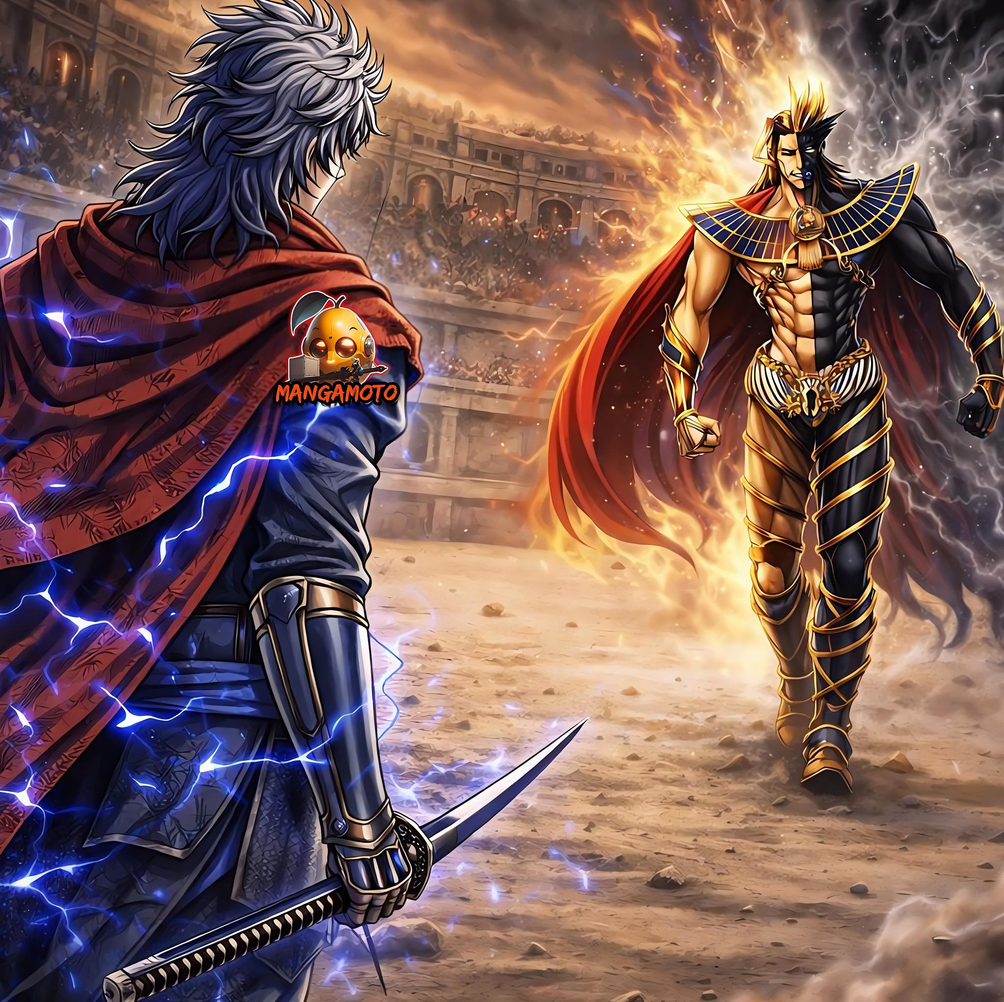 Muramasa versus Ahura Mazda. Two gods. One arena. One inevitable