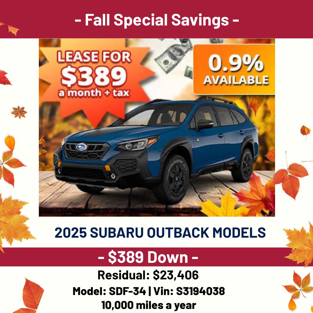 🍁 Fall into Savings with the 2025... - Serramonte Subaru | Facebook
