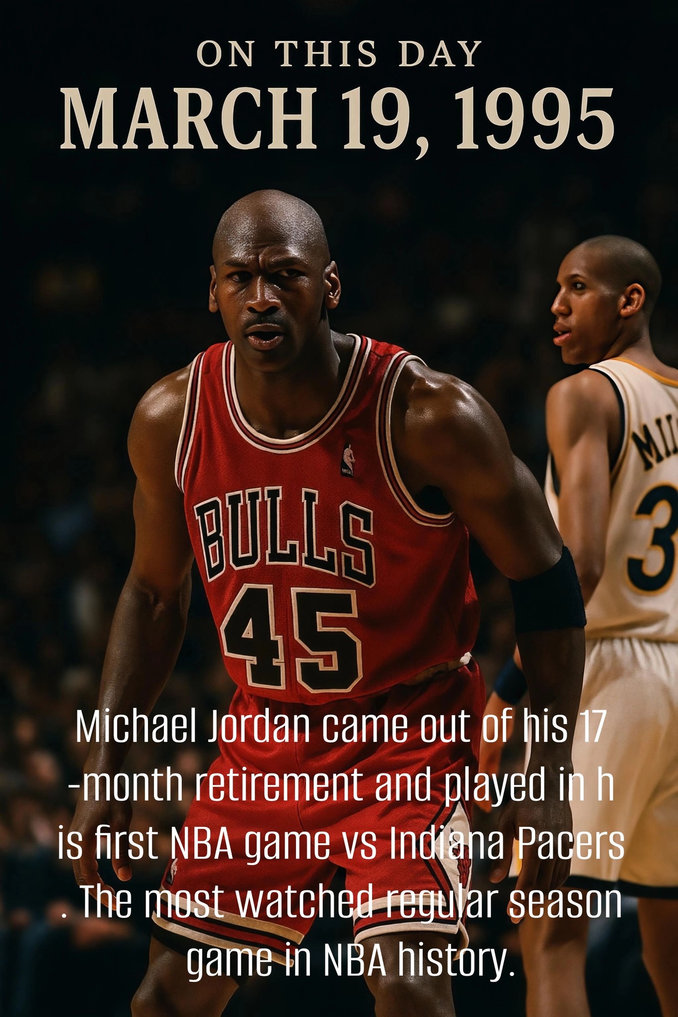 On this day ? March 19,1995 #OnThisDay #NBA #basketball 