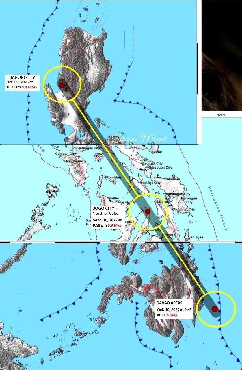 Cebu - It looks like a Tectonic Plate Alignment .. #Earthquake2025 # ...