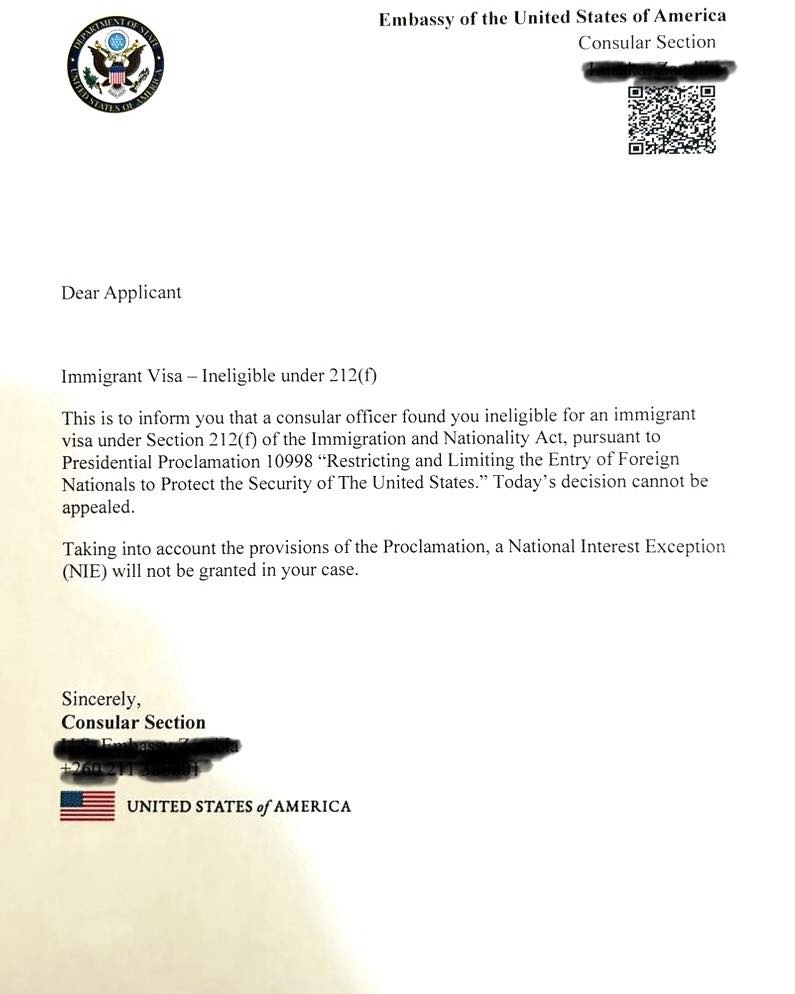 Nafula Sharleen - This letter means your🇺🇸USA visa is... | Facebook