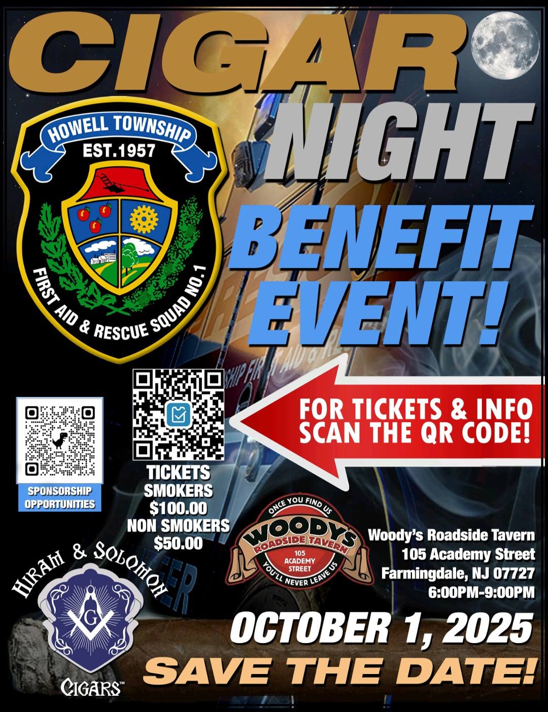 Howell - Howell Township First Aid and Rescue Squad #1 3rd Annual Cigar ...