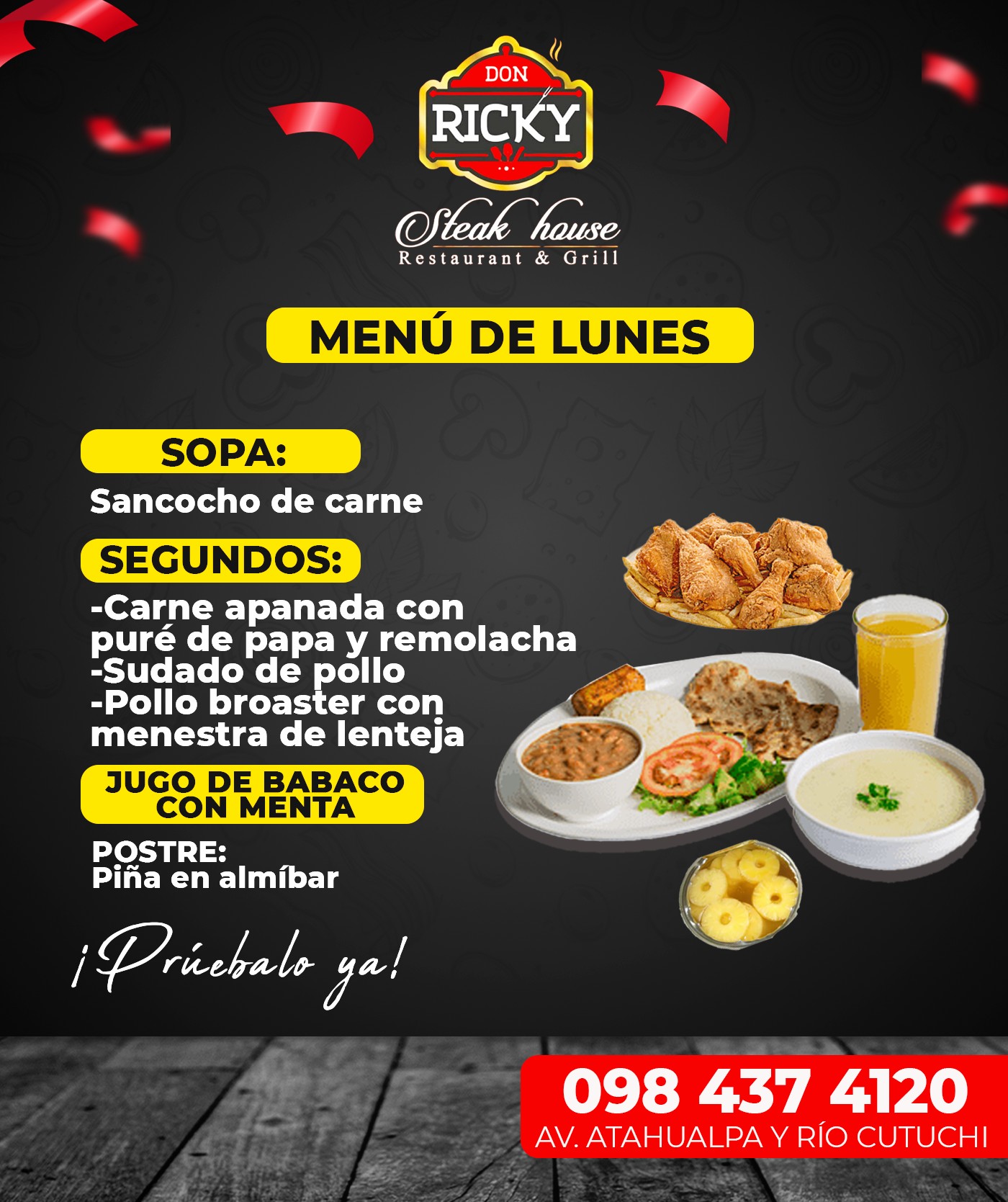 😓 ¿Almorzar rápido significa... - DON RICKY STEAK House