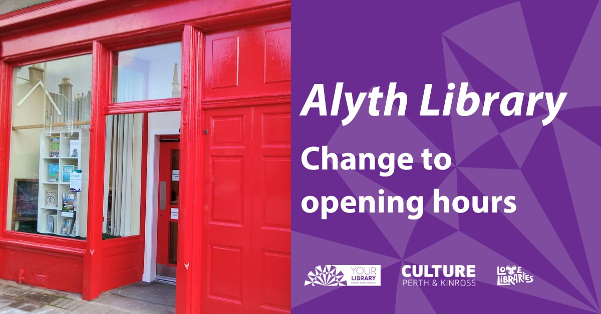 CPKLibraries - 📢 Alyth Library Update! 📢 🗓 Beginning 6... | Facebook