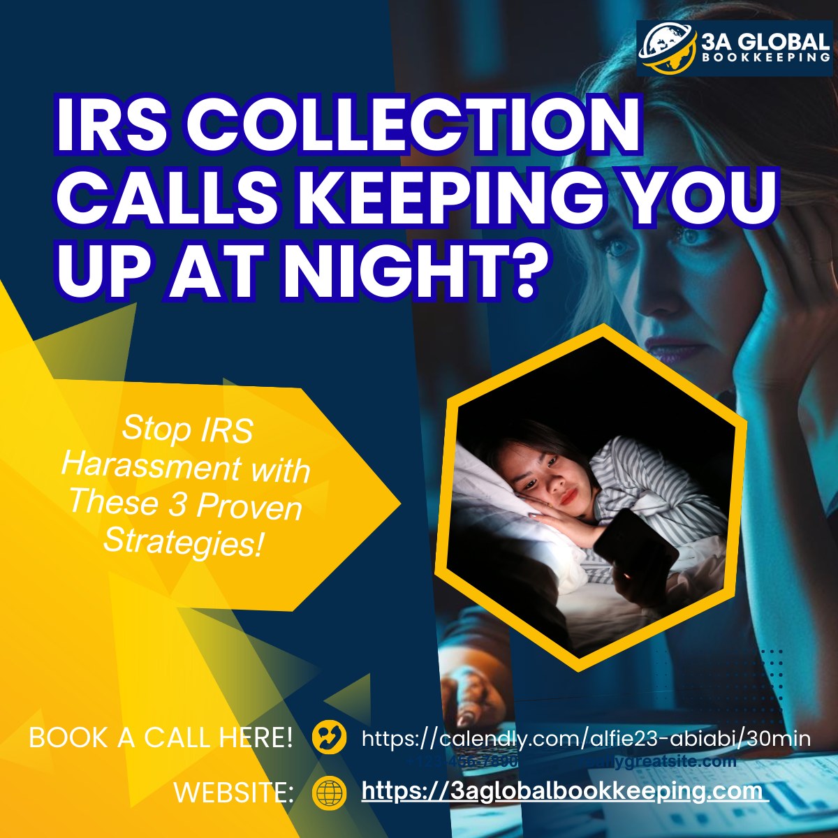 3A - 𝗧𝗵𝗲 𝗜𝗥𝗦 𝗸𝗲𝗲𝗽𝘀 𝗰𝗮𝗹𝗹𝗶𝗻𝗴 𝘆𝗼𝘂 𝗮𝗯𝗼𝘂𝘁 𝘂𝗻𝗽𝗮𝗶𝗱 𝘁𝗮𝘅𝗲𝘀. 𝗜𝘁’𝘀 𝗲𝘅𝗵𝗮𝘂𝘀𝘁𝗶𝗻𝗴 𝗮𝗻𝗱 ...