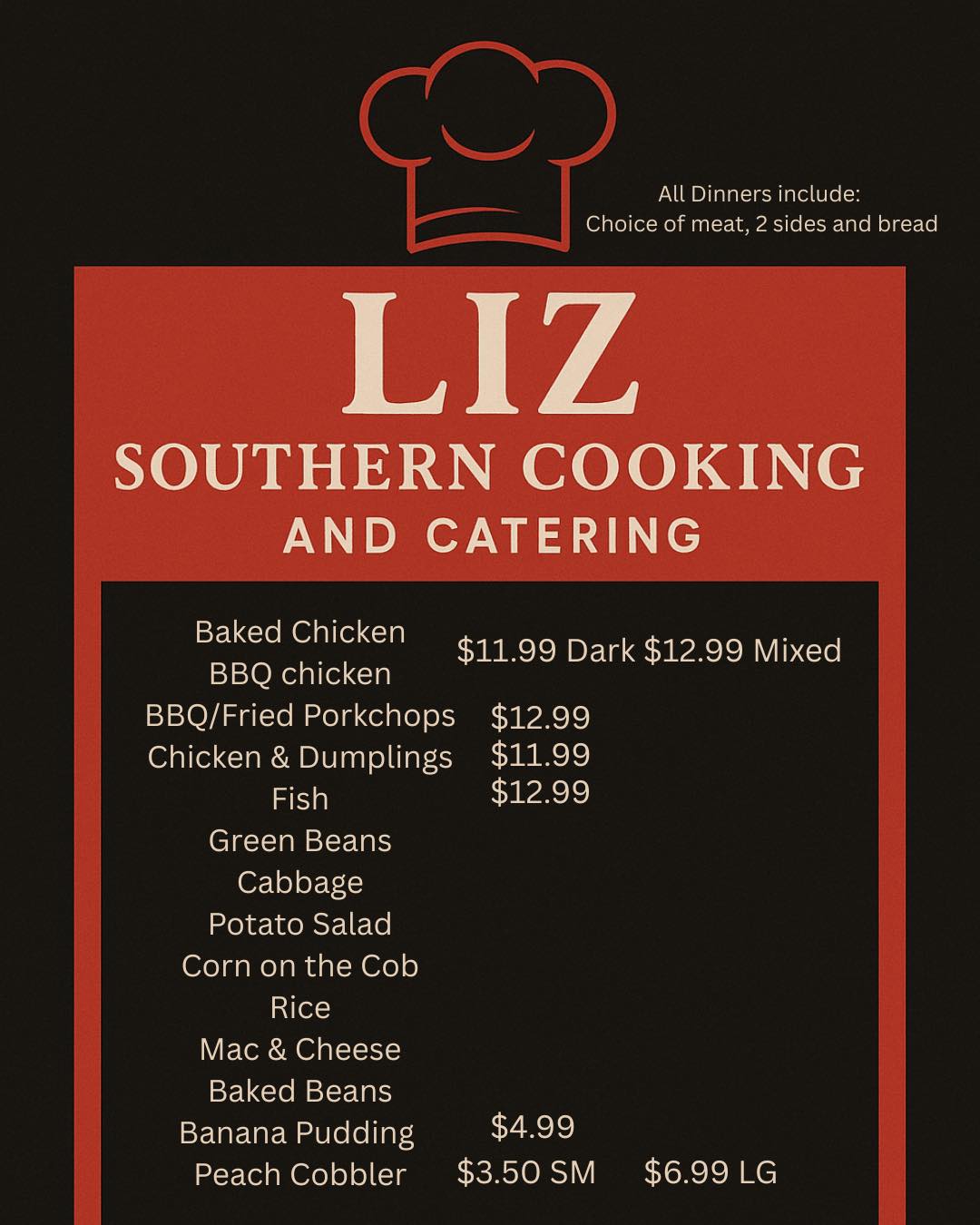 Liz Southern Cooking & Catering | Warner Robins GA