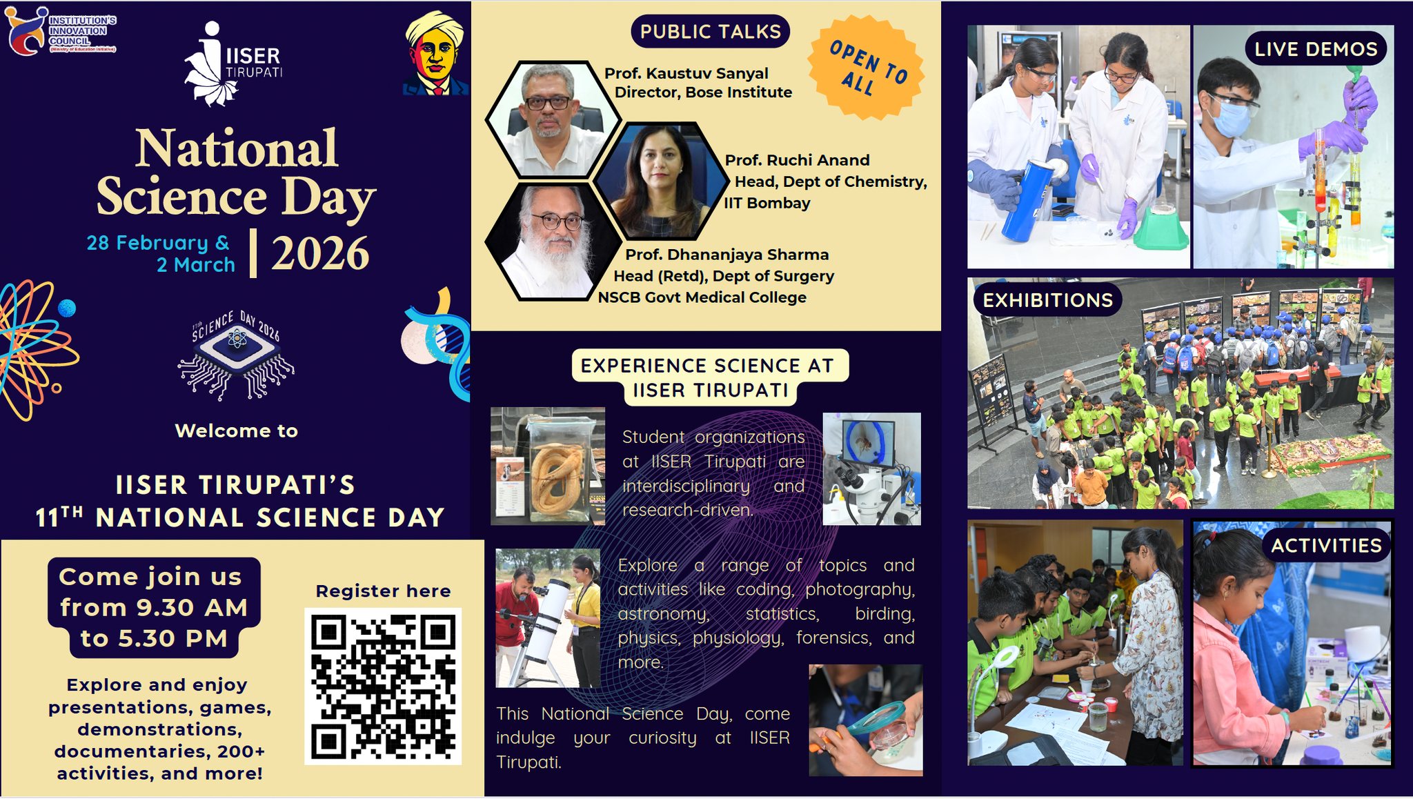 IISER - National Science Day 2026 at IISER Tirupati Celebrates Women in ...