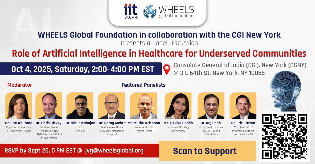 🌐 AI for Healthcare Access 🌐... - WHEELS Global Foundation | Facebook