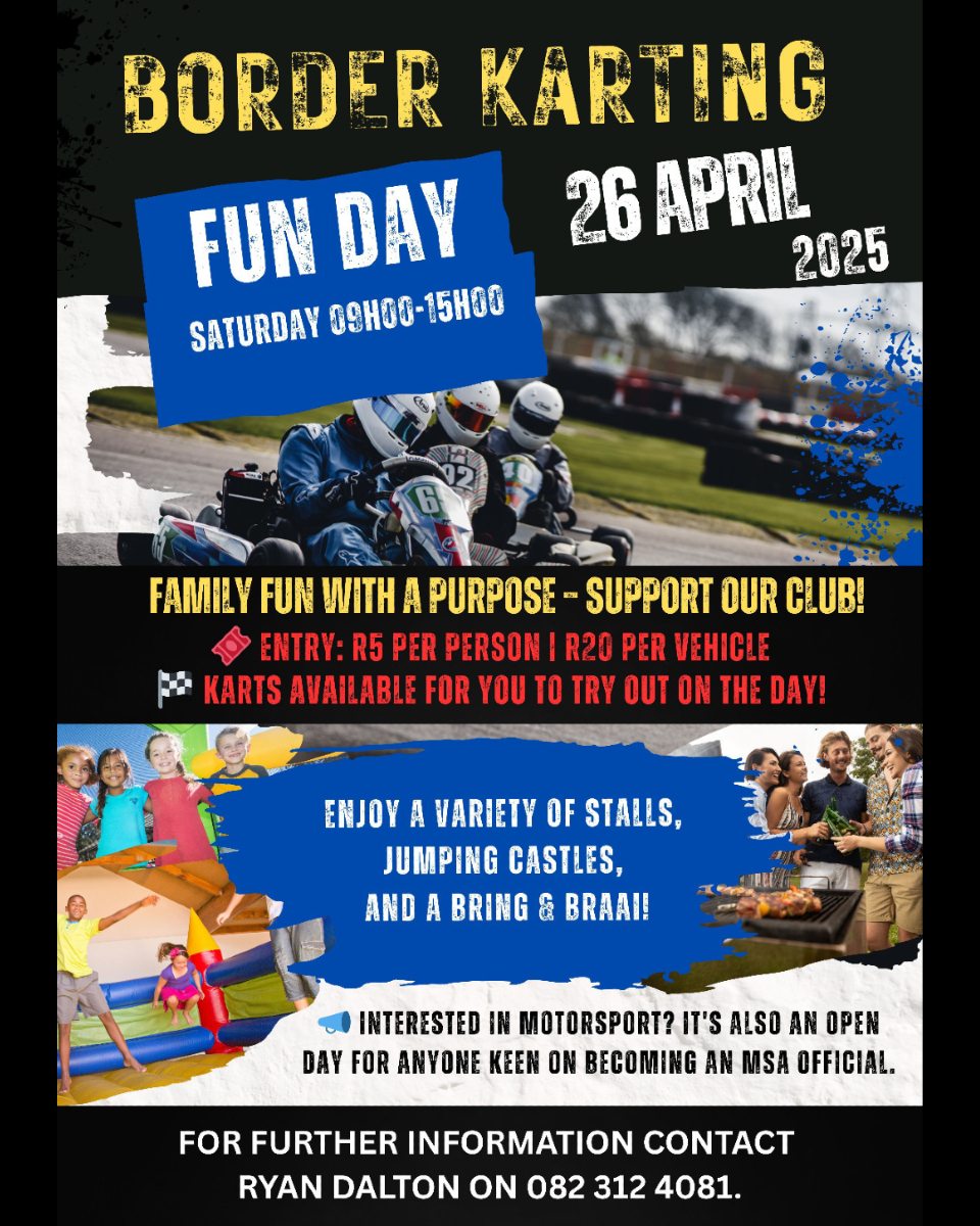 🏁 BORDER KARTING FUN DAY IS... - Motorsport South Africa | Facebook