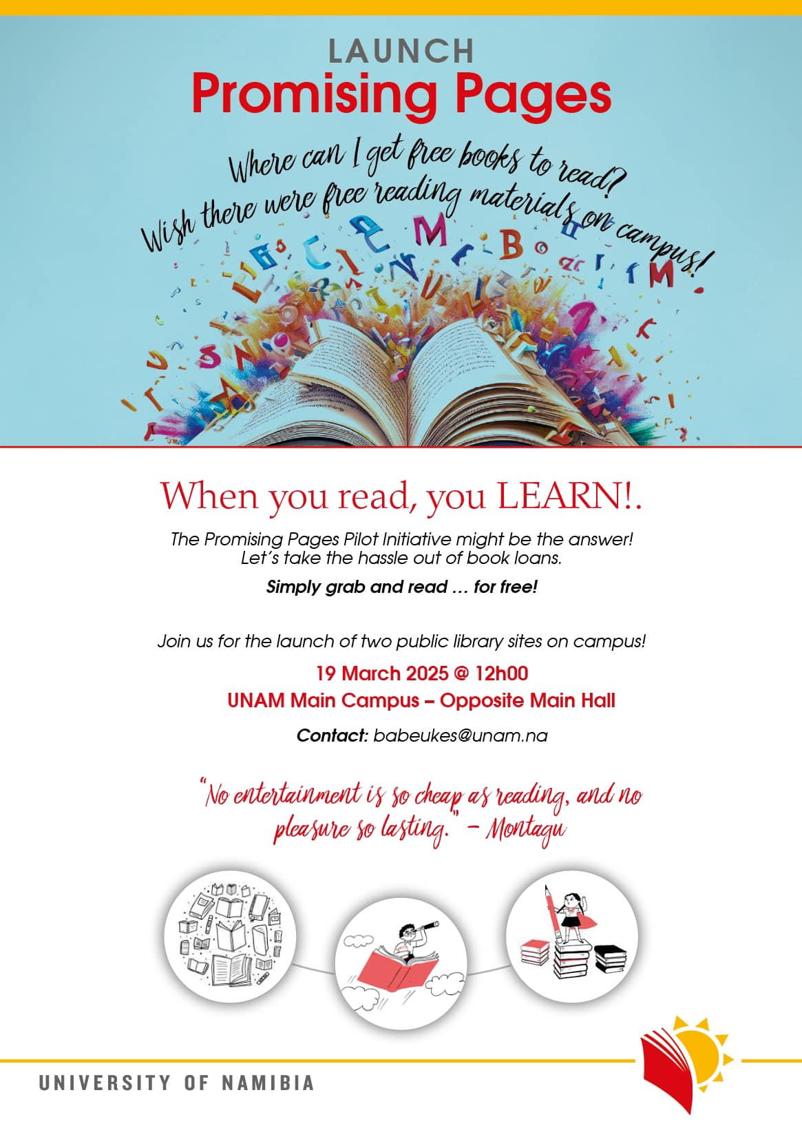 University of Namibia (UNAM) - Join us tomorrow as we turn a new page ...