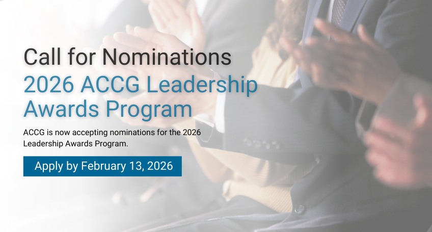 ACCG - The nomination period for the 2026 Leadership Awards closes in ...