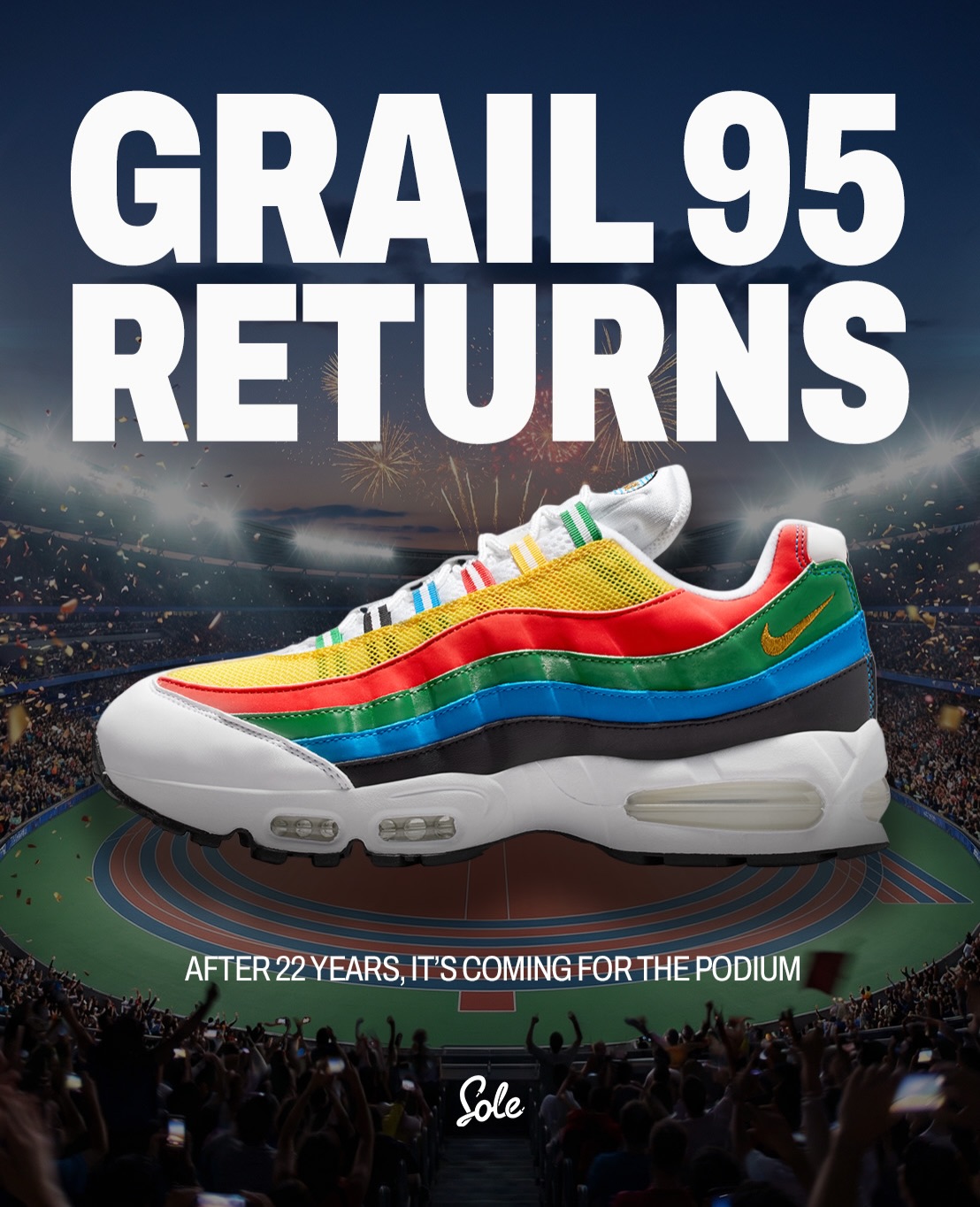 Official images just dropped: Nike Air Max 95 'Olympic'🥇 This