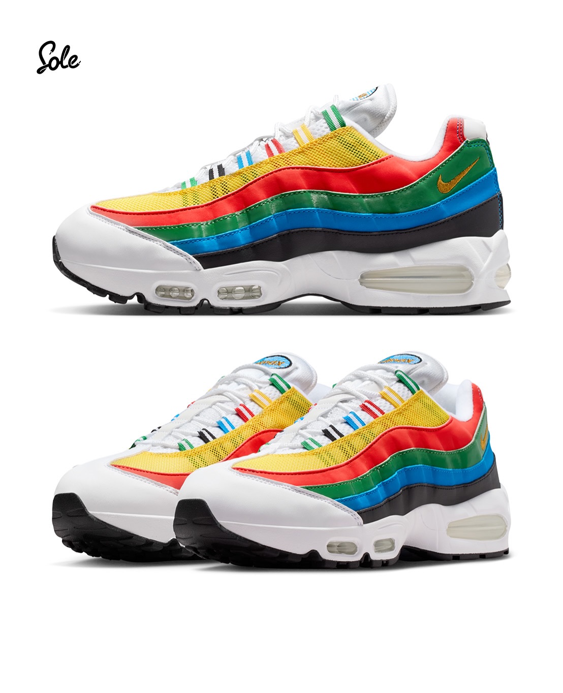 Official images just dropped: Nike Air Max 95 'Olympic'🥇 This