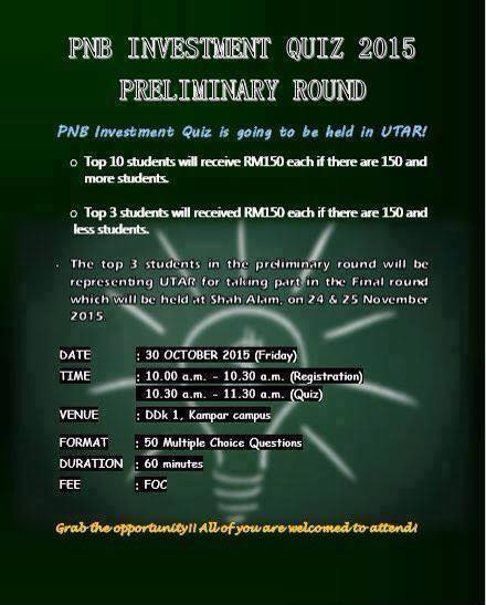 Pnb Investment Quiz Is Utar Banking Finance Society Facebook