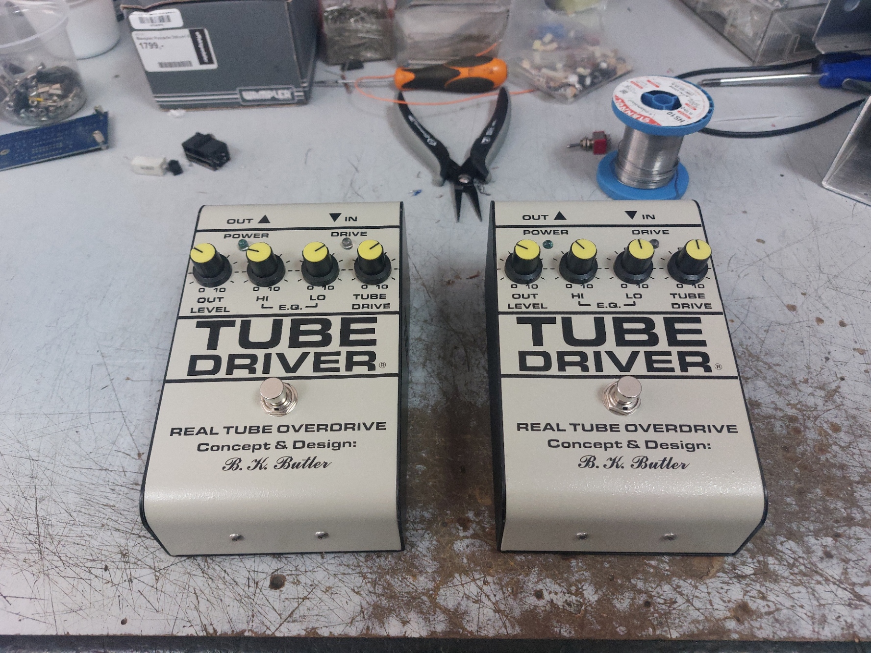 BK Butler's Tube Driver pedal history