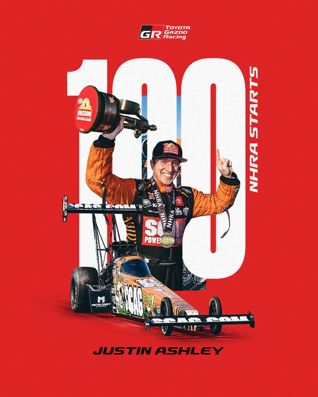 Milestone start 100! Justin... - Toyota Gazoo Racing NA | Facebook