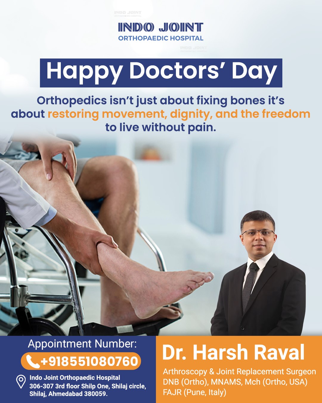 Dr. Harsh Raval - Knee and Shoulder Surgeon | Ahmedabad