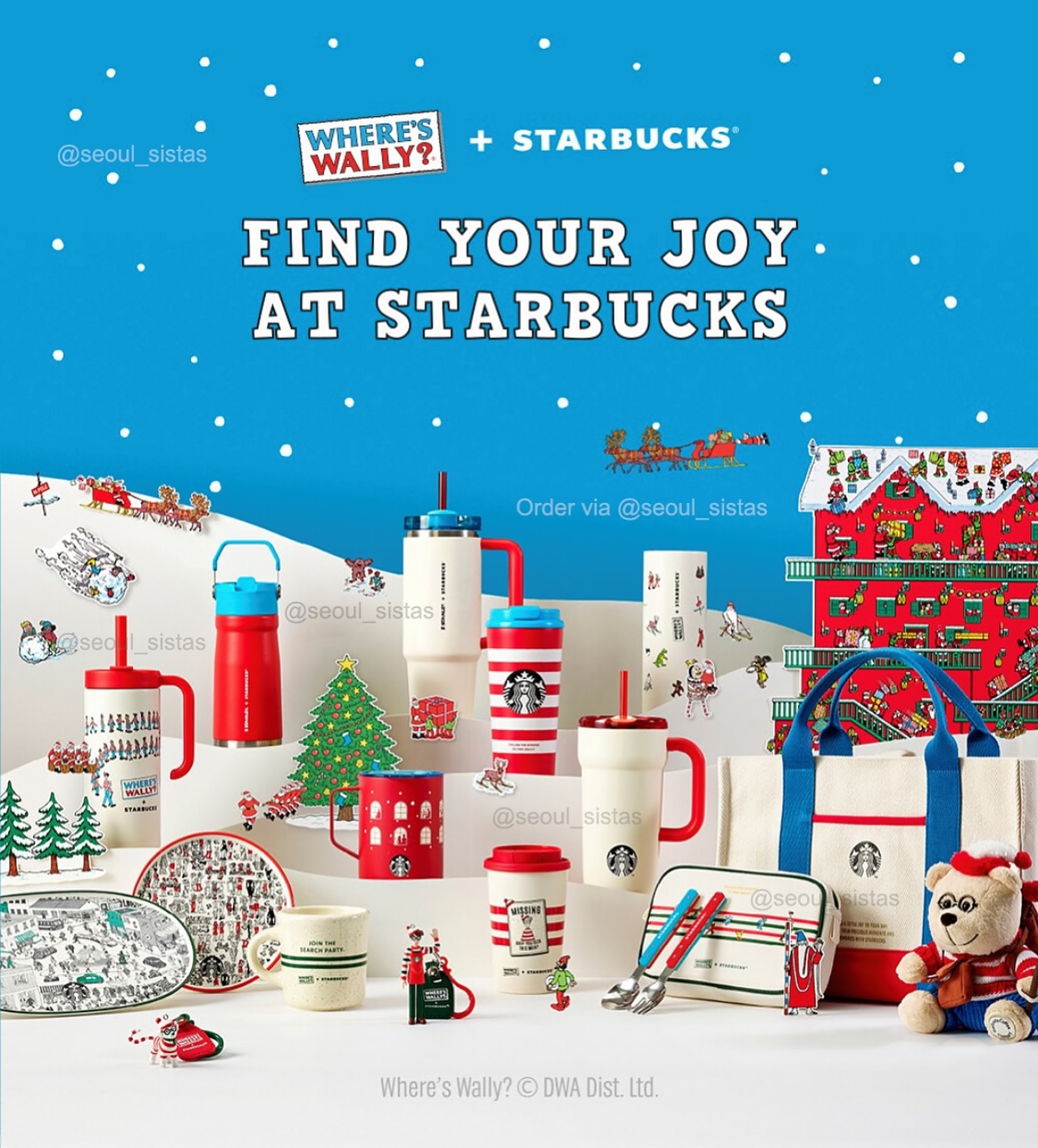 Seoul - 🎄Where’s Wally x Starbucks Korea 2025 Christmas Collection is ...