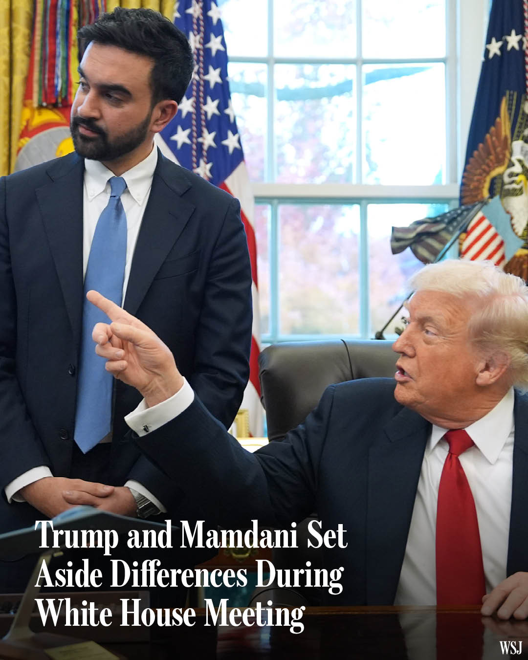 The Wall - President Trump and New York City Mayor-elect Zohran Mamdani ...