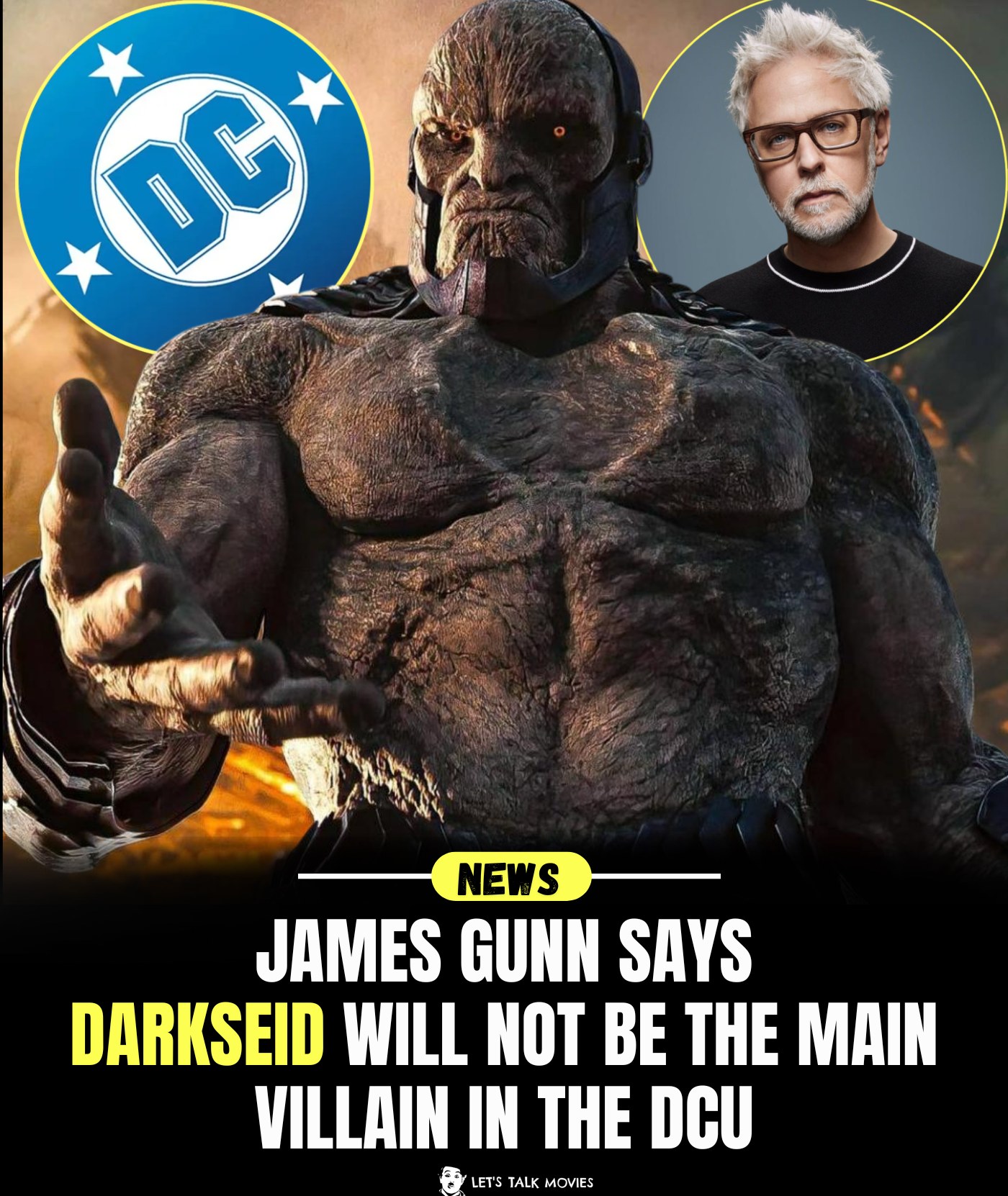 Let's - 🦸‍♂️ CONFIRMED: James Gunn just revealed that Darkseid will NOT ...