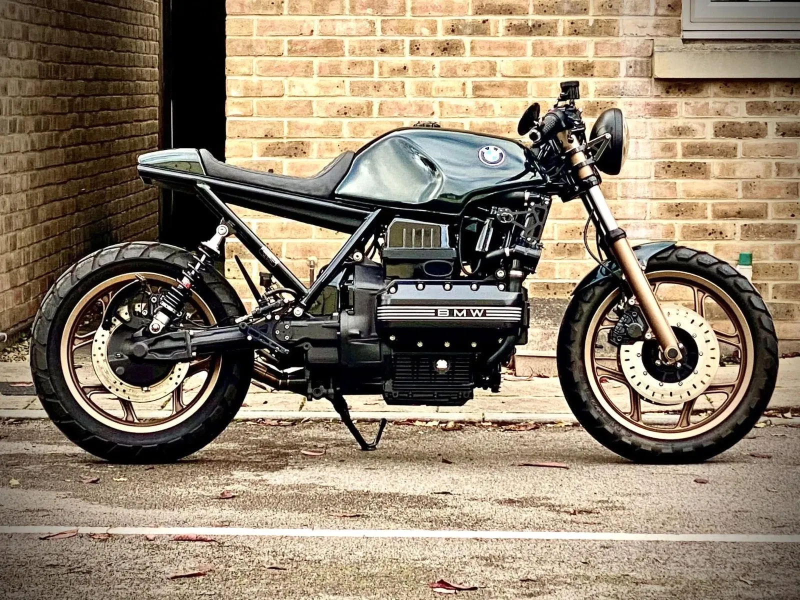 Check out this 1987 BMW K100RS Classic Cafe Racer, freshly rebuilt 